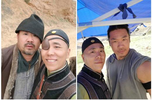 电影《狼王》将杀青 陌陌主播大伟晒演员合影